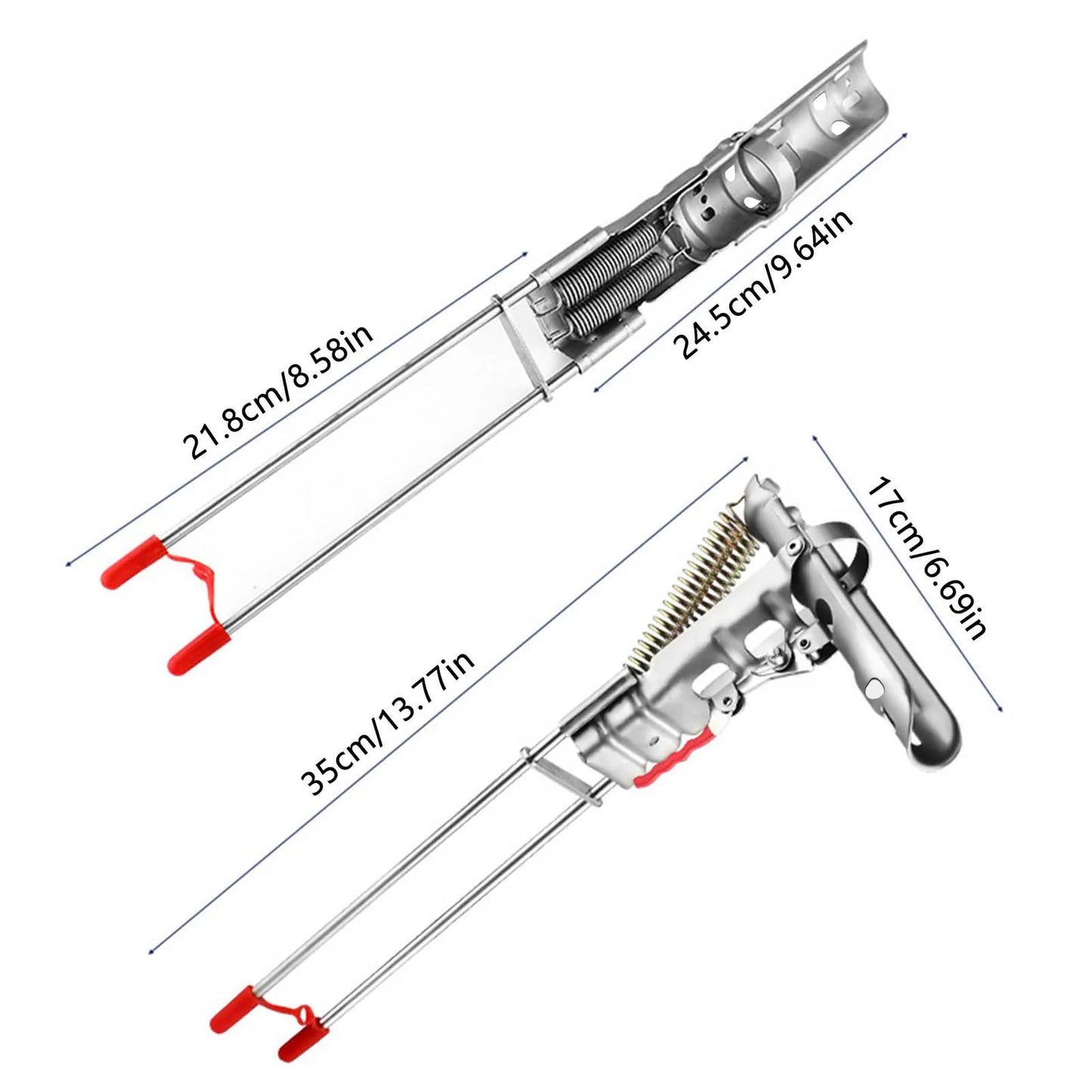 Stainless Steel Fishing Rod Holder Ground Spike Stand Double Spring Auto Hook Setting Sensitive Bite for Anglers