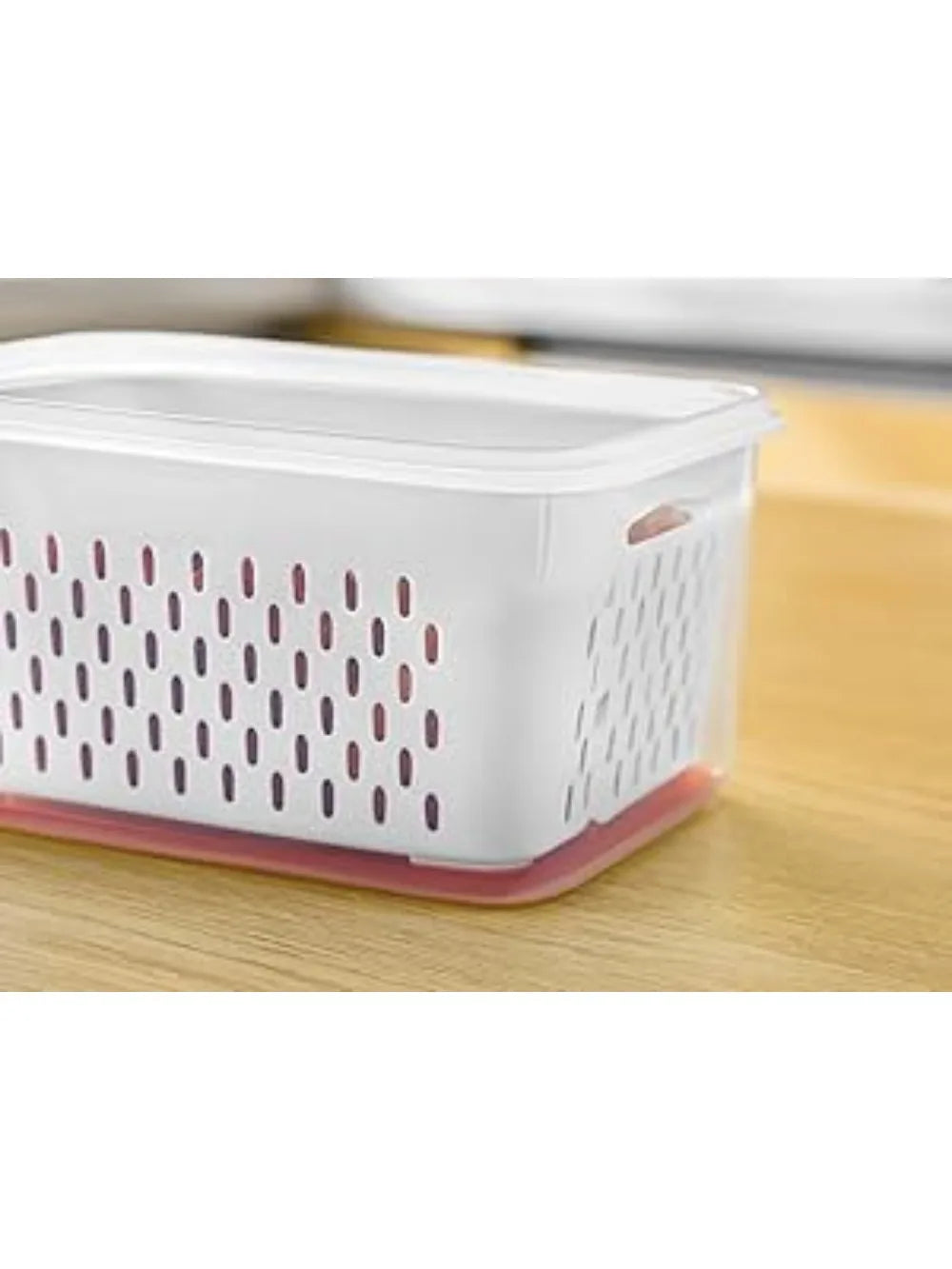 6pcs/set Large Capacity Fruit Storage Containers for Fridge with Removable Colander,Keep Berry Fruit Fresh Longer
