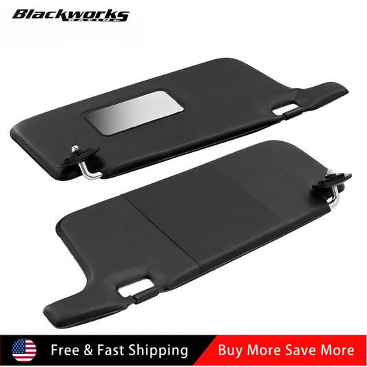 1 Pair Interior Sun Visor for 1996-2001 Honda Civic LHD Sunvisor Black/Gray