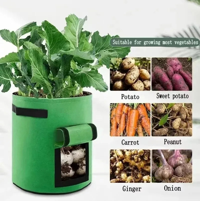 3Styles Felt plant grow bags nonwoven fabric garden potato pot greenhouse vegetable growing bags moisturizing vertical tools