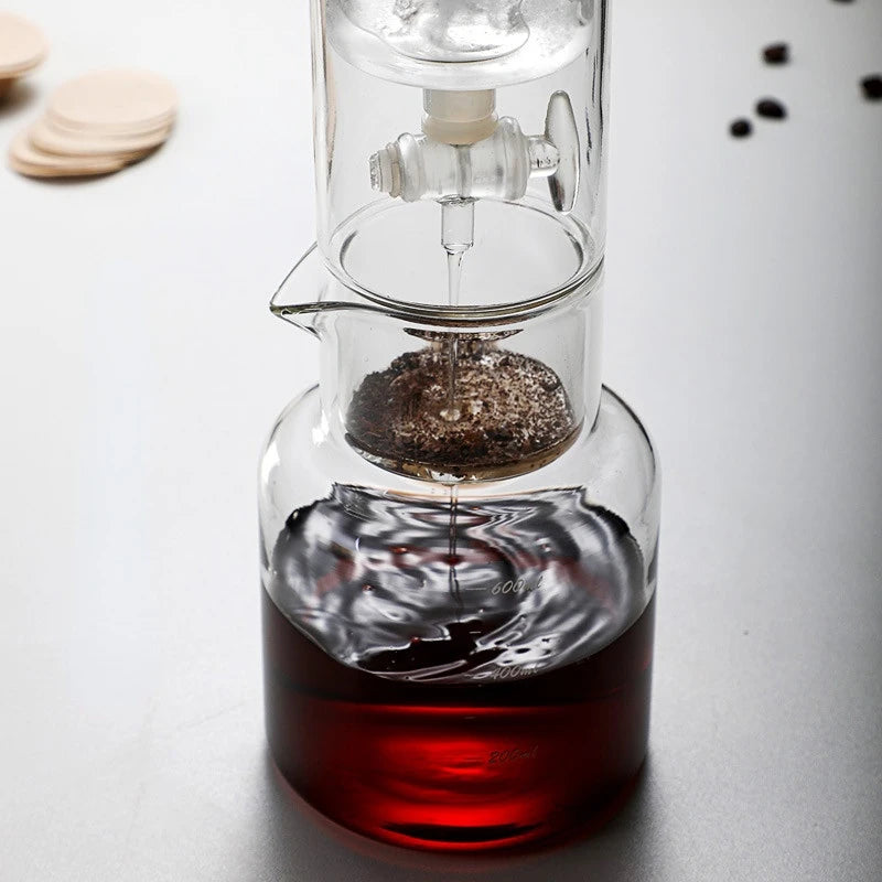 Cold Brew Coffee Pot Set With Filter Glass Dripper