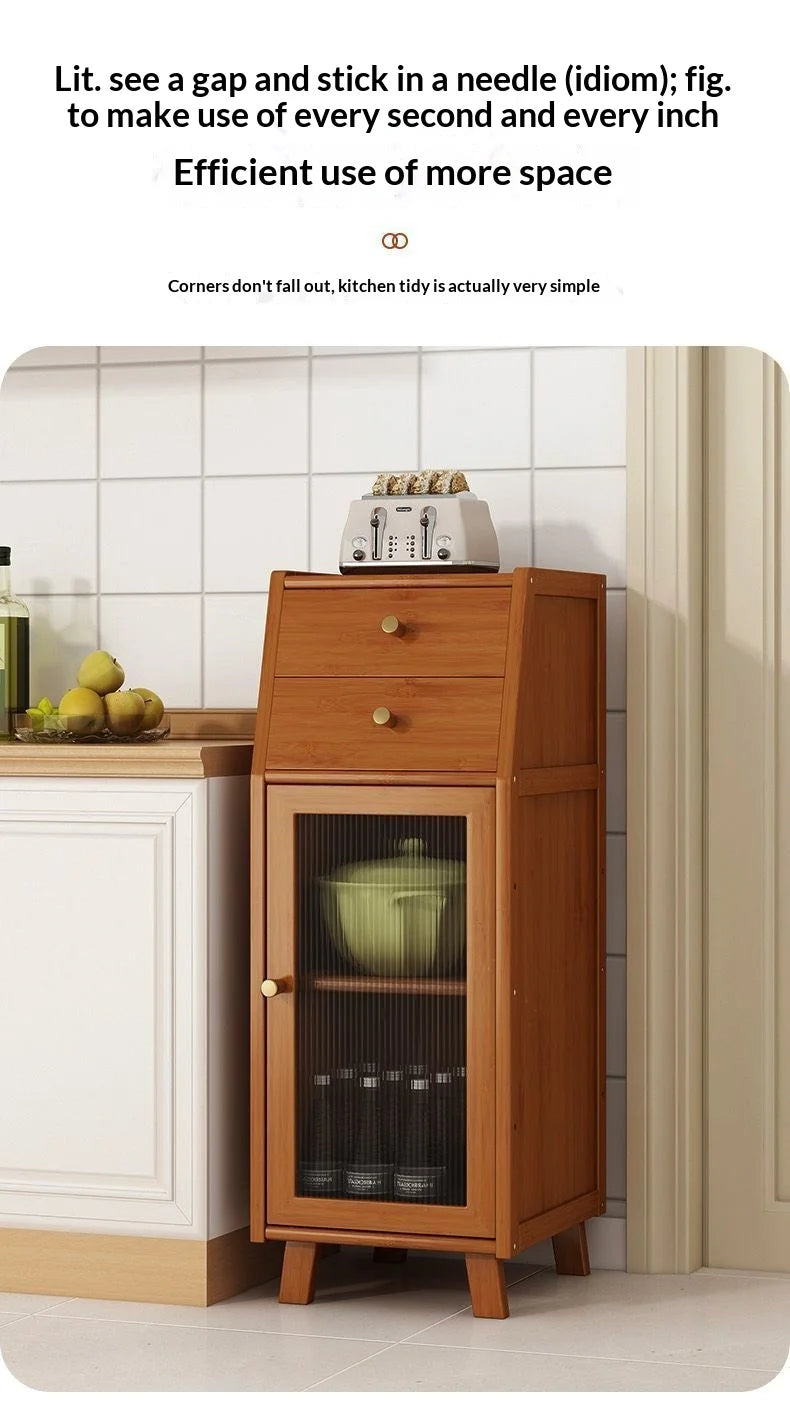 Narrow Living Room Storage Cabinet Multipurpose Sideboard Coffee Station Bar Cabinet Kitchen Pantry Drawer Organizer Furniture