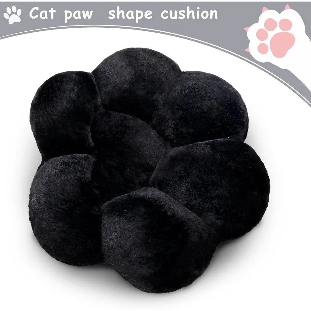 Cat Paw Kawaii Plush Seat Cushion For Office Chair