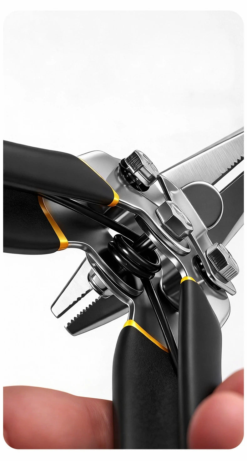 Hand Seamer, Straight Jaw Sheet Metal Bender Tools, Sheet Metal Seamer Form Edge Seamer Seaming Plier with Ergonomic Handle,