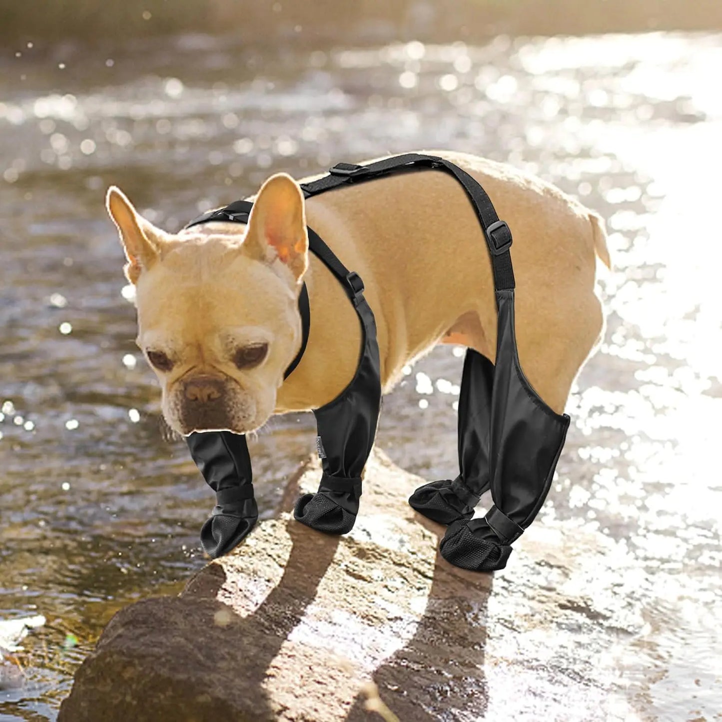 Outdoor Walking Dog Boot Leggings for Small Medium Large Dogs Suspender Boots Waterproof Snowy Dog Paw Protects Boot Covers