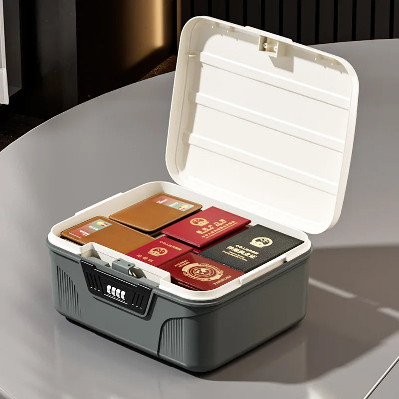Digital Password Lock Safe Box Passport Medicine Portable Organizer Case Household Cash Jewelry Privacy Security Storage Box