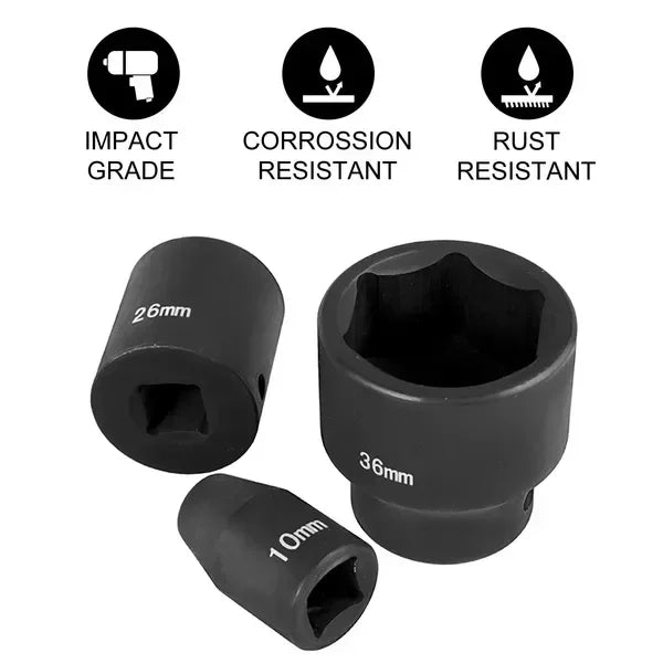 VEVOR 26 Piece Impact Socket Set IndustrialGrade CRV Sockets