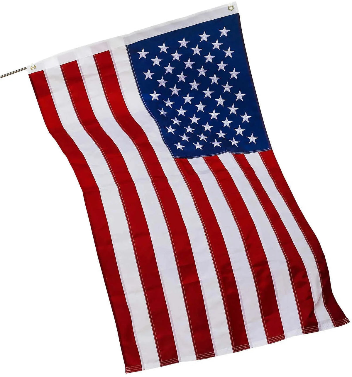 Embroidered American Flag Stitched USA Banner 3x5 Feet Durable Waterproof Oxford Fabric Brass Grommet For Indoor And Outdoor