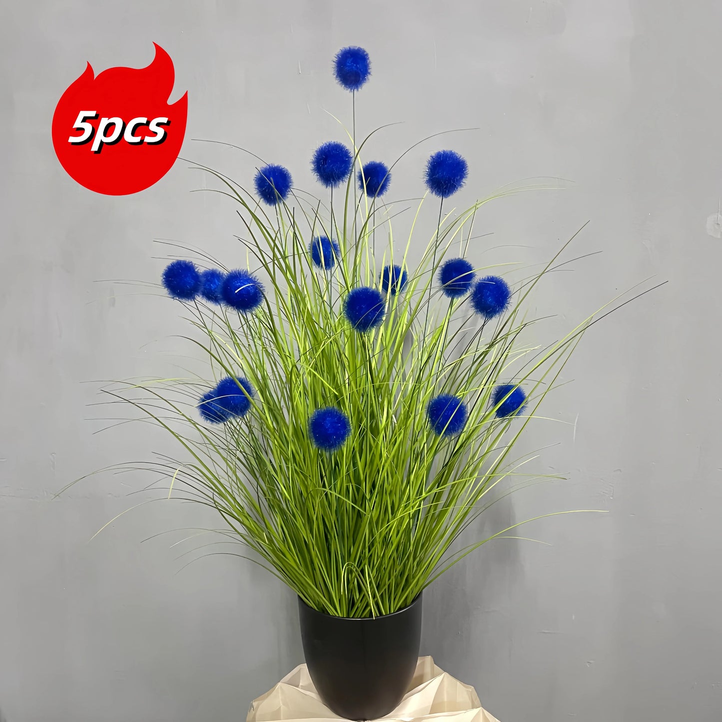 Artificial Bulbous Grass Plants for Home and Event Decor