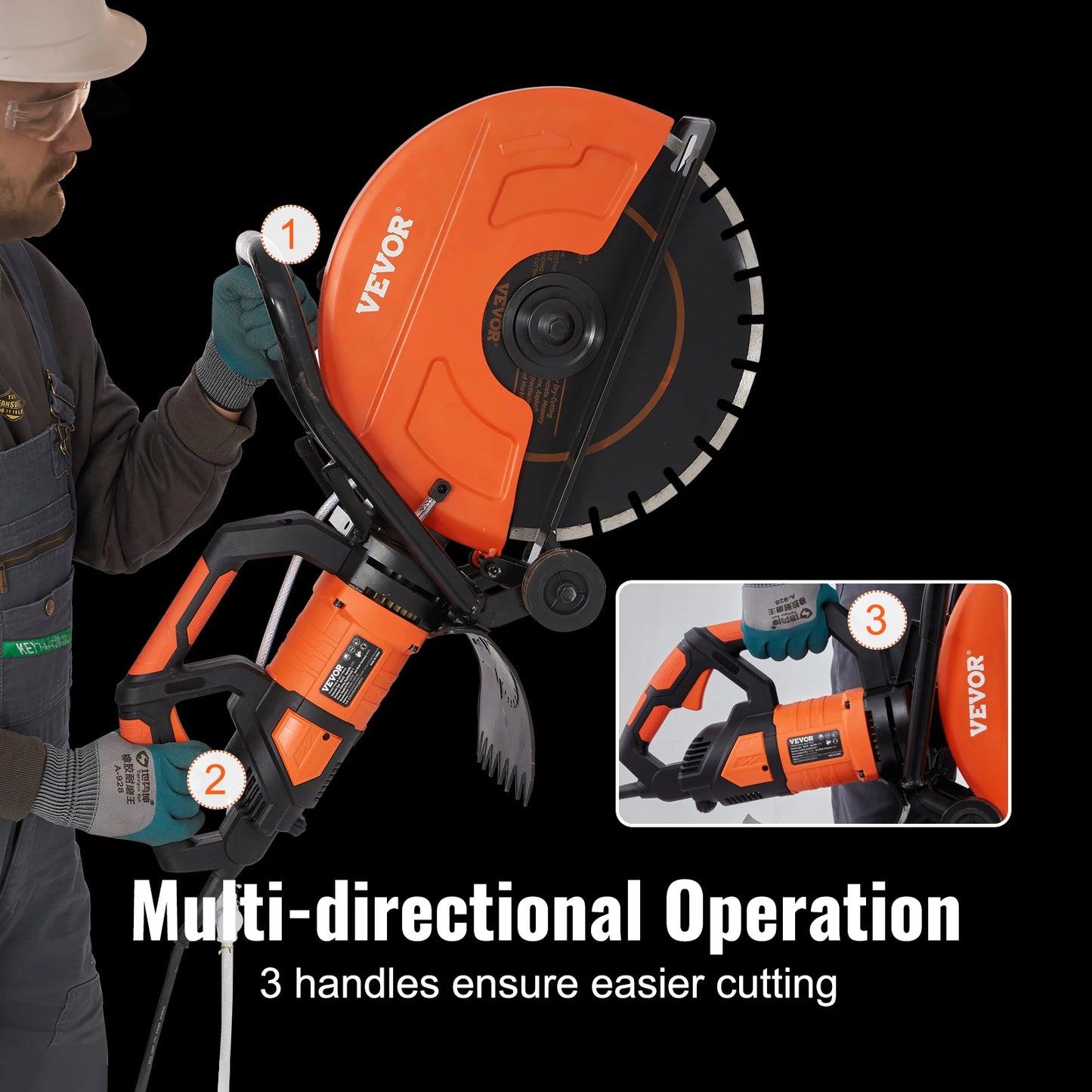 Electric Concrete Saw With Wet Disk Saw For Precision