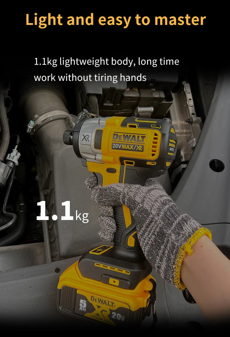 DEWALT DCD887 Wireless Brushless Electric Screwdriver Drill Tool Cordless Power Tool for Removing Screws And Drilling