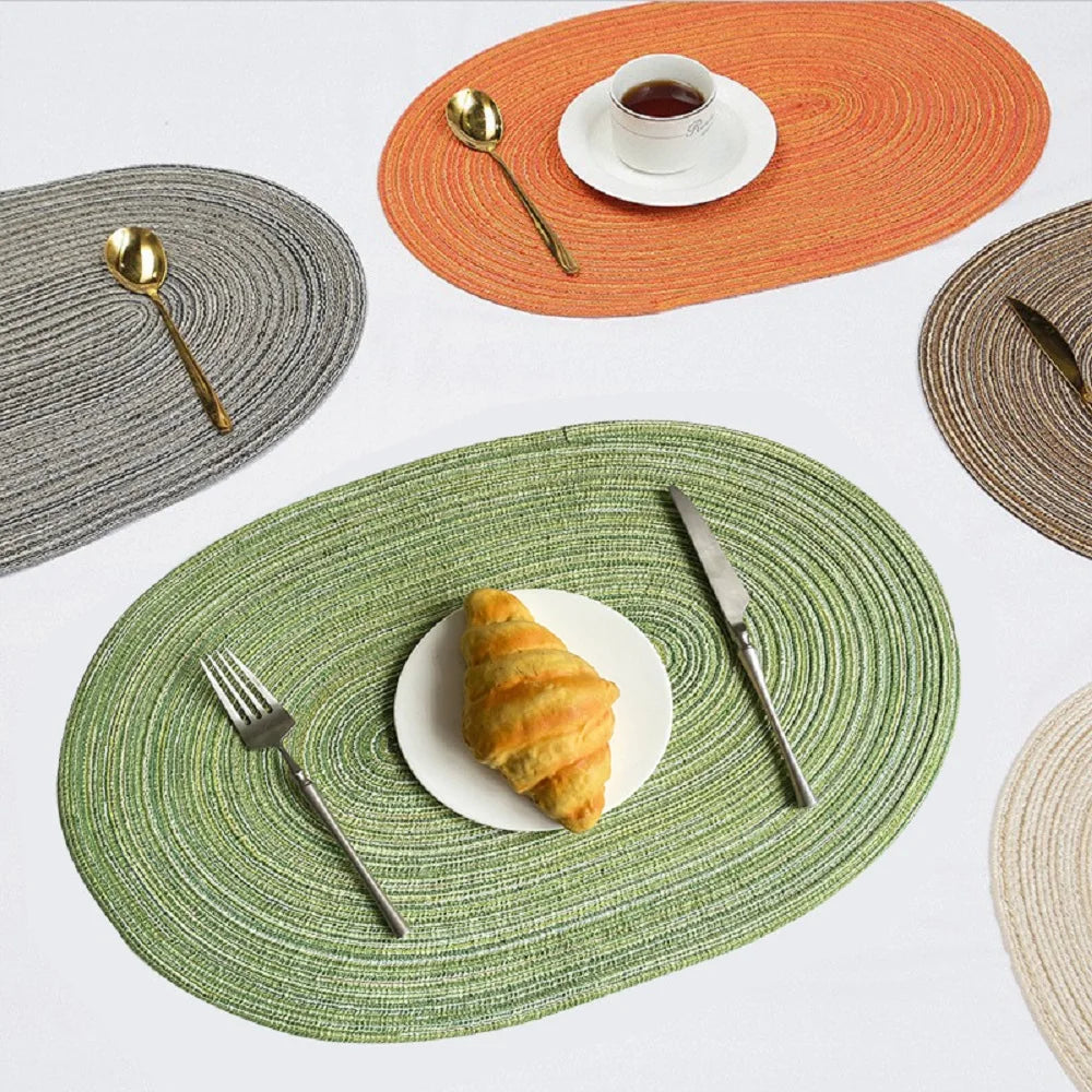 Eco Friendly Braided Placemats For Stylish Dining Tables