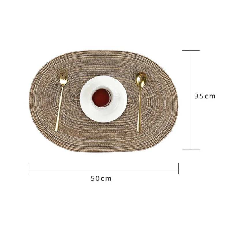 Eco Friendly Braided Placemats For Stylish Dining Tables