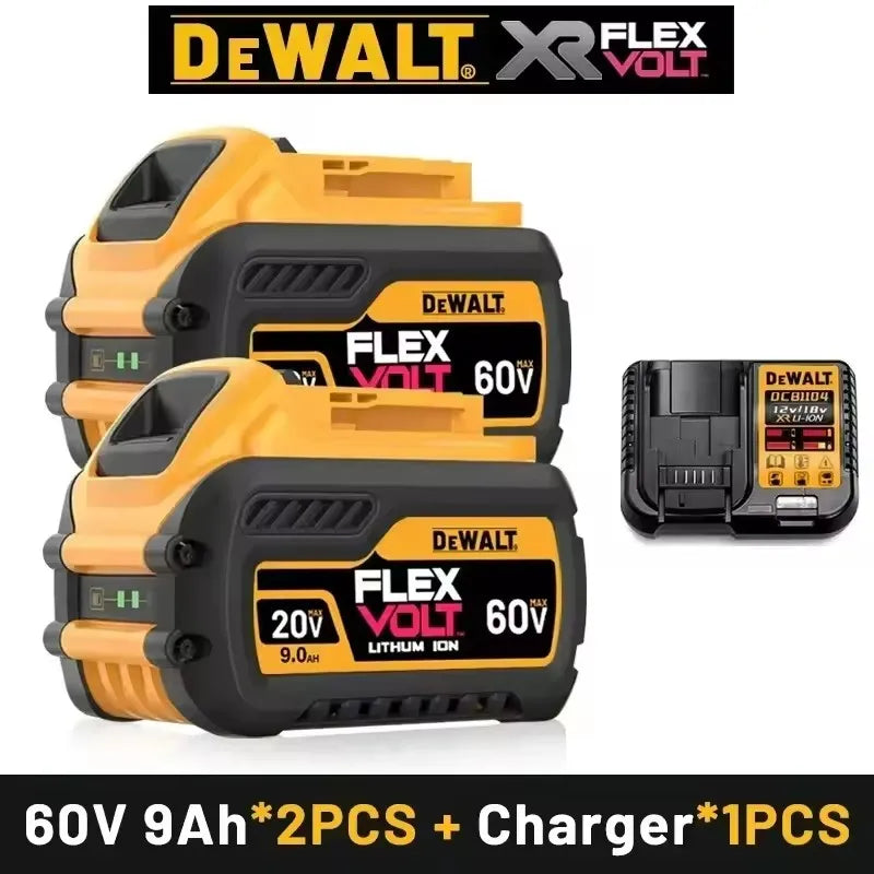 DeWALT 100% Original Battery 20V/60V 9000mAh MAX FlexVolt for DCB200 DCB205 DCB206 DCB209 DCB182 Power Tool Battery Air Transpor