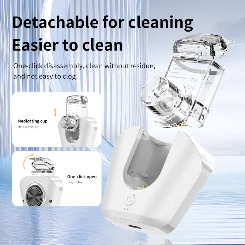 Portable 2-In-1 Eye Moisturizer And Nebulizer - A Multifunctional Device Featuring a Nebula Generator for Immediate Hydration, Relief for Dry Eyes, And Care for Sensitive Eyes, Providing a Comprehensive Mist Solution
