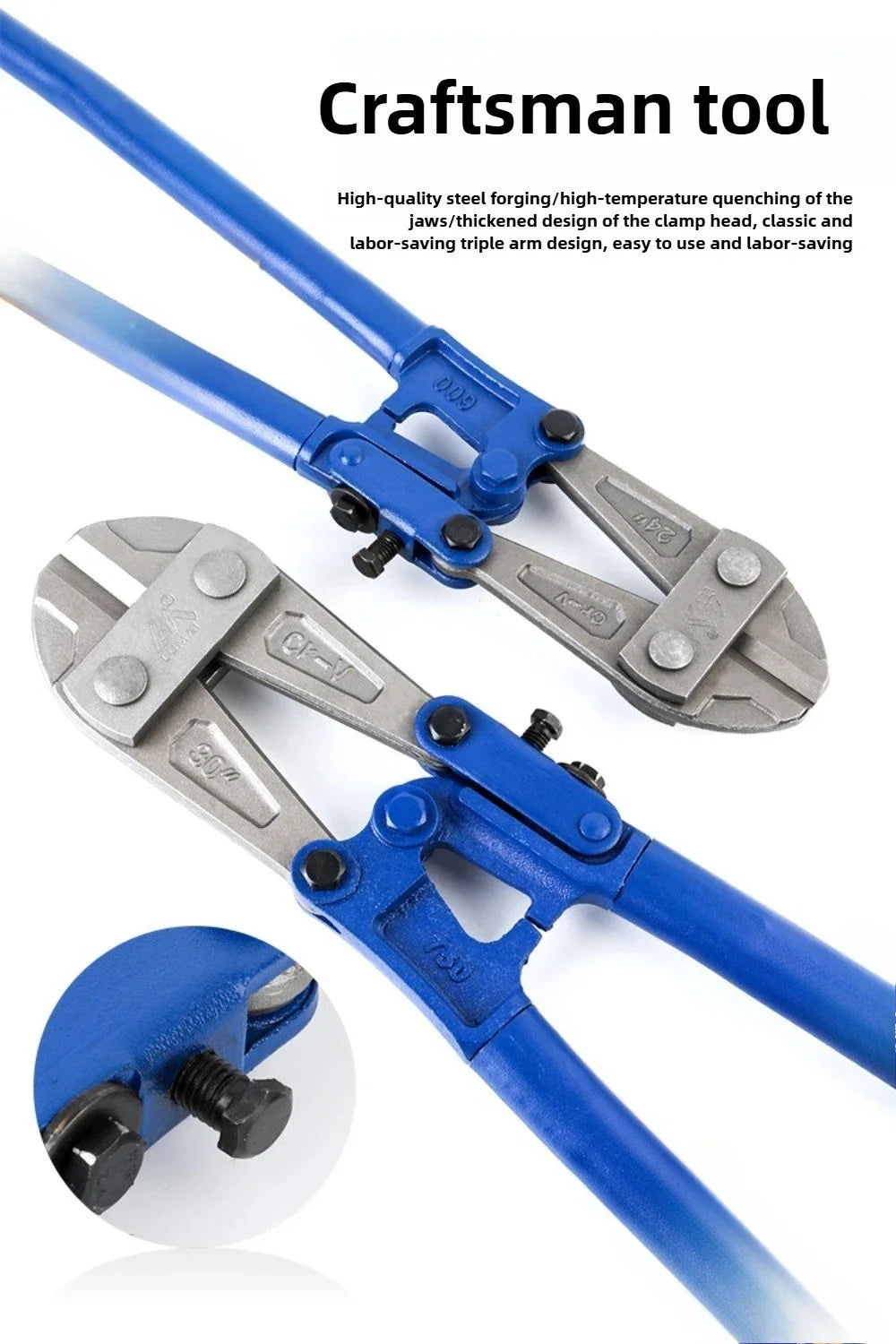 14/18 Inches Bolt Cutters Wire Cutting Pliers Multifunction Flat Nose Cut Steel Cables Clippers Heavy Duty Hand Tool