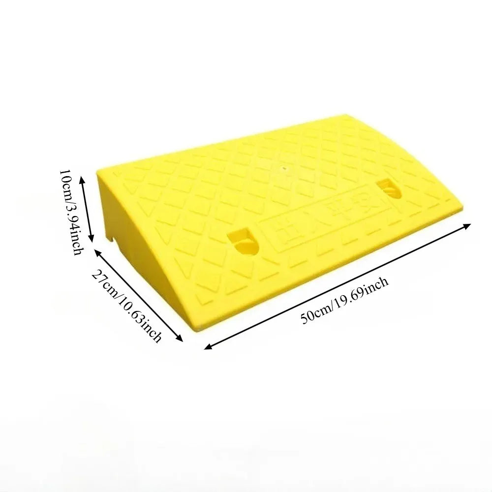 Portable Threshold Ramp 3/5/6/7/8/9/10cm Height Non-Slip Surface Durable Ramp for Car Motorcycle Wheelchair Scooter Pets Access