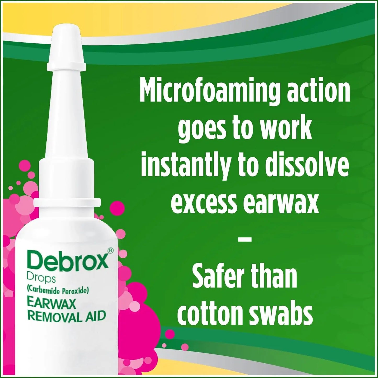 Ear Wax Removal Drops, Gentle Microfoam with Carbamide Peroxide, 0.5 Fl Oz, 2-Pack