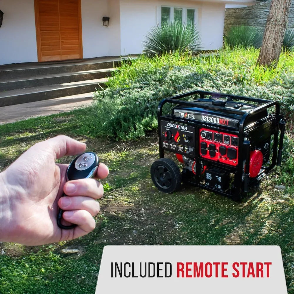 Best Selling 13000W 500cc Tri Fuel Portable Generator Gas Propane Natural Gas Remote Electric Start Home Power Backup