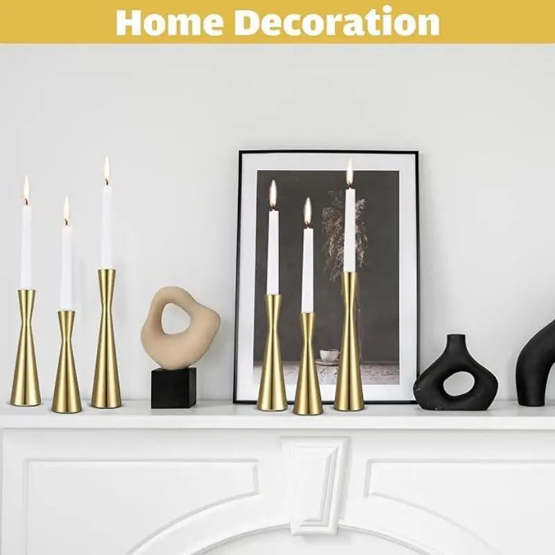 Elegant Metal Candle Holder Stand For Home Centerpiece Decor