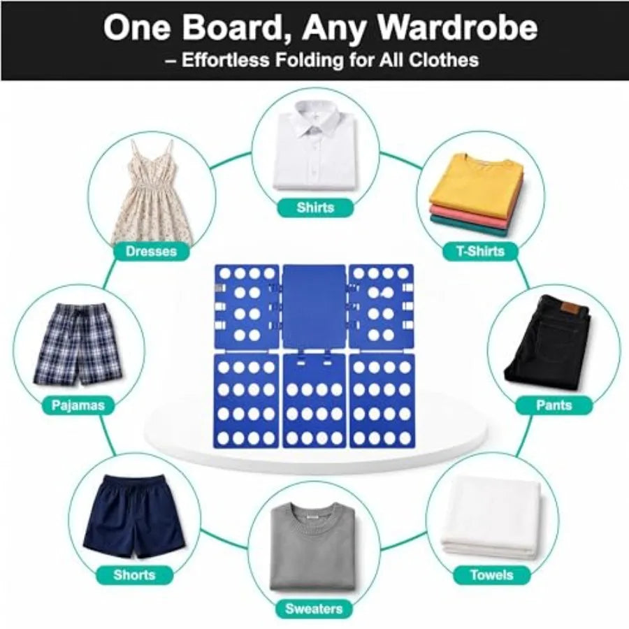 T-Shirt Folder Board for Adults, Shirt Folding Plate with Fast and Convenient Design, Foldable Clothes Organizer for Home Stora