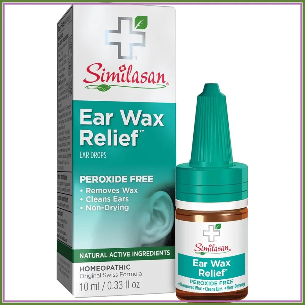 Ear Wax Removal Kit, 0.33 oz Ear Drops with Bulb Syringe, Peroxide-Free