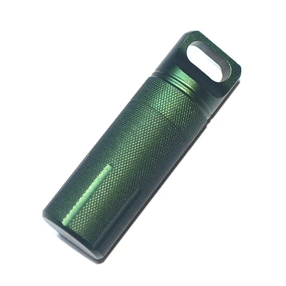 New Aluminum EDC Survival Kit Waterproof Seal Bottle Capsule/Pill  Airtight Case Outdoor Tools Capsule Holder Storage Container