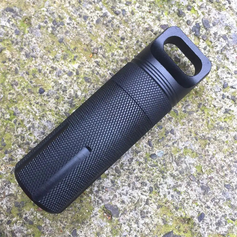 New Aluminum EDC Survival Kit Waterproof Seal Bottle Capsule/Pill  Airtight Case Outdoor Tools Capsule Holder Storage Container