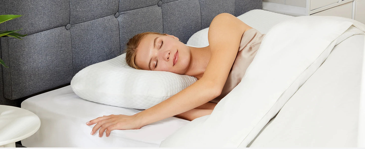 Premium Cooling Memory Foam Pillow With Washable Cover