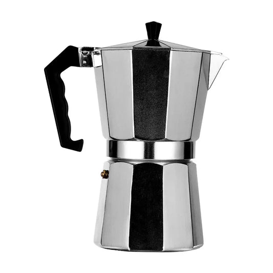Retro Italian Moka Pot Coffee Maker Stainless Steel Portable