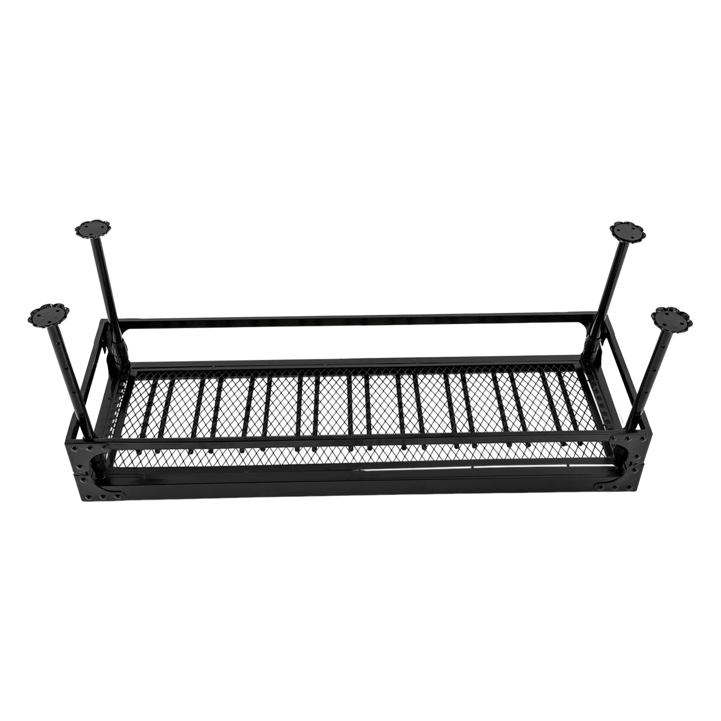 Industrial Vintage Bar Floating Shelf，Ceiling Mount Iron Wine Rack，Glass Hanging Holder Stemware Storage Organizer
