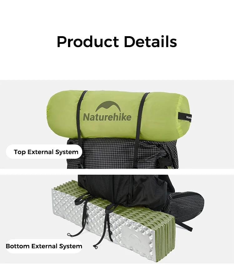 Naturehike Rock 2.0 Hiking Backpack Large Capacity Outdoor Backpack for Leisure Sports and Travel Climbing Camping Backpack