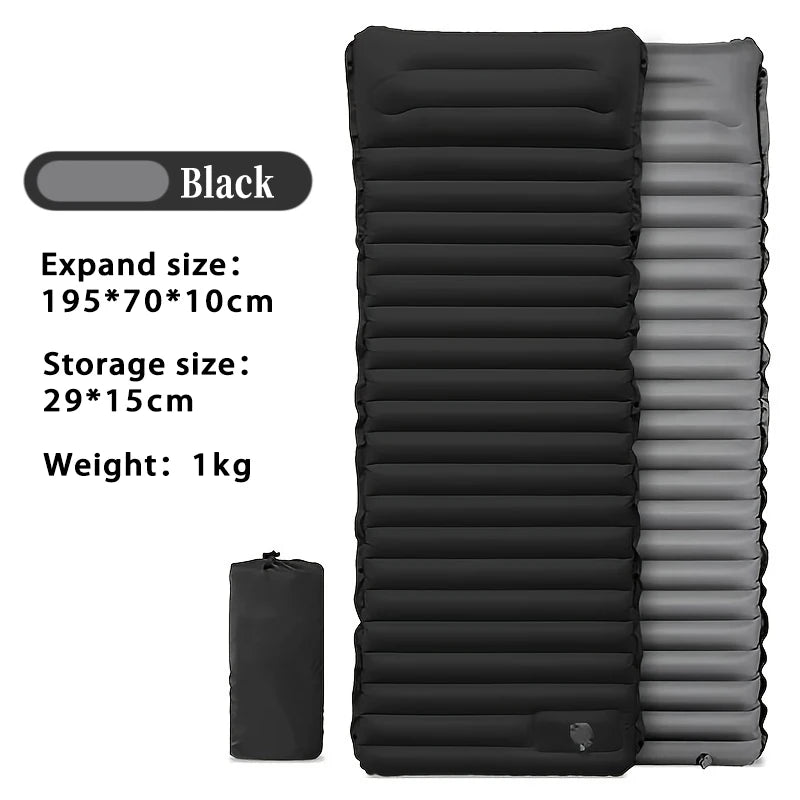 Camping Sleeping Pad Mat Inflatable, Ultralight Compact Camping Mattress, Outdoor Waterproof Sleep Pad for Backpacking Hiking