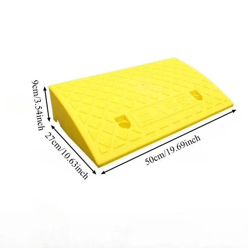 Portable Threshold Ramp 3/5/6/7/8/9/10cm Height Non-Slip Surface Durable Ramp for Car Motorcycle Wheelchair Scooter Pets Access