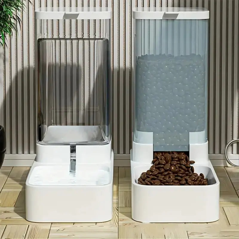 Reliable Gravity Pet Feeder And Water Dispenser Set