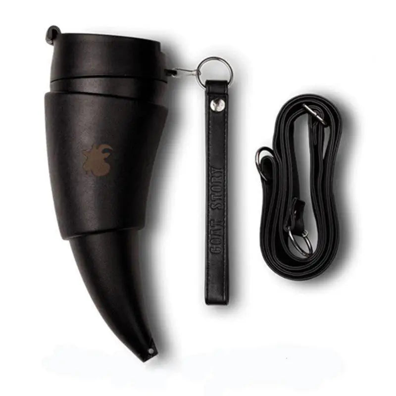 1Pc Stainless Steel Goat Horns Thermos Mug Coffee Cup Insulation Vacuum Flask Couple Traveling Hot Water Tea Cup