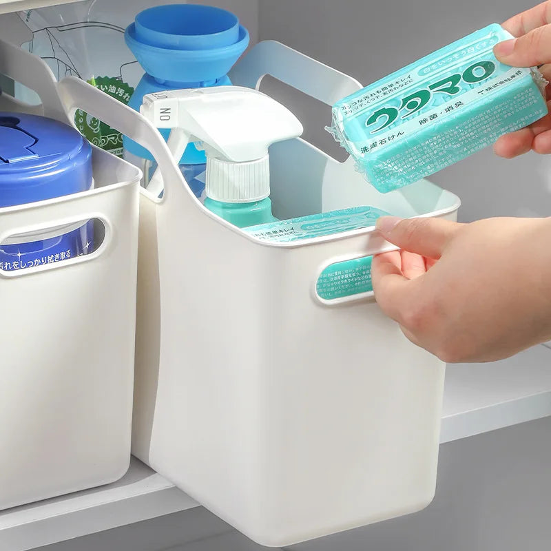 2/3 Pack Under Sink Organizer Kitchen Bathroom Cabinet Organizers and Storage Box Multi-purpose Plastic Organizer Baskets