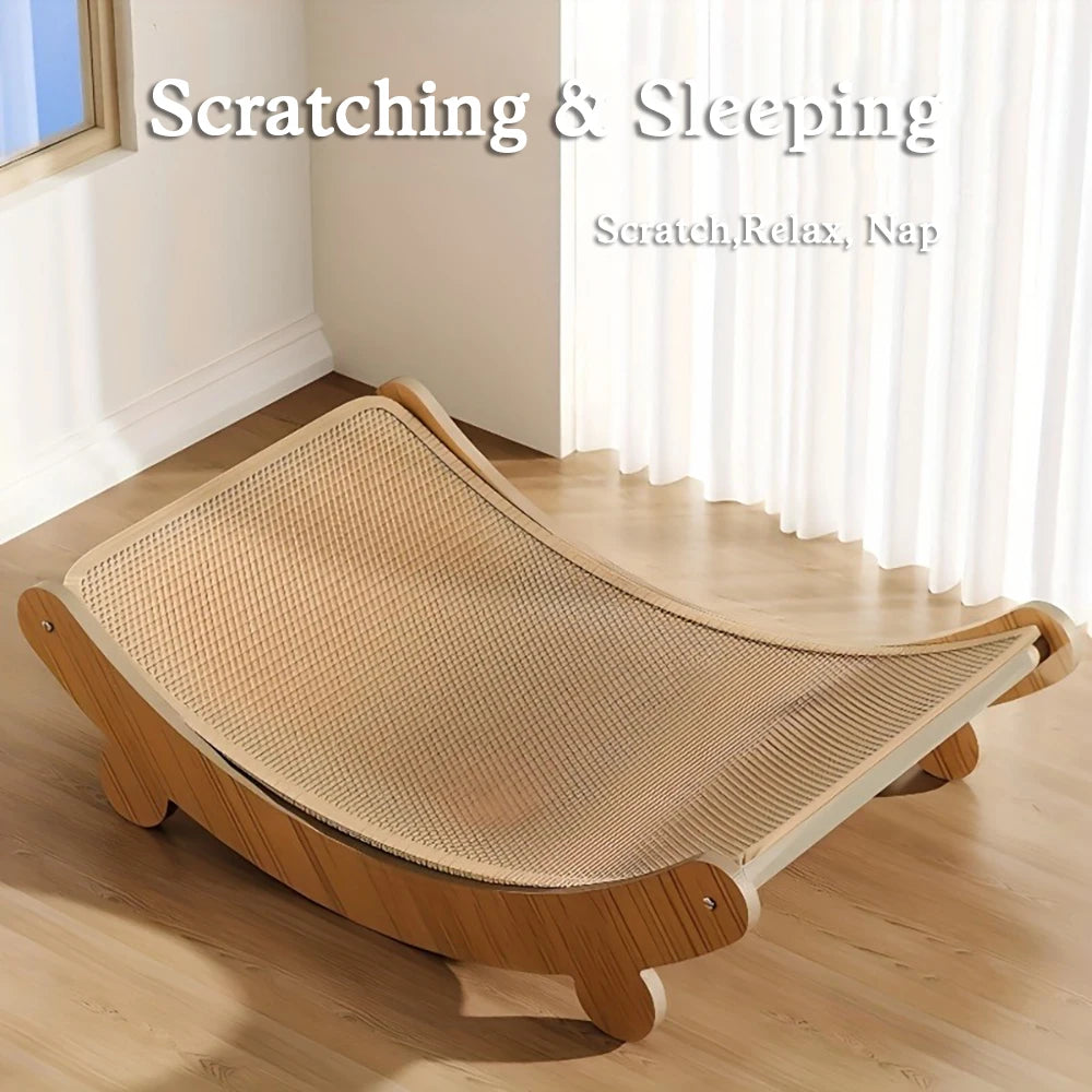 Cat Scratcher Lounge With Sisal Rope And Arch Design