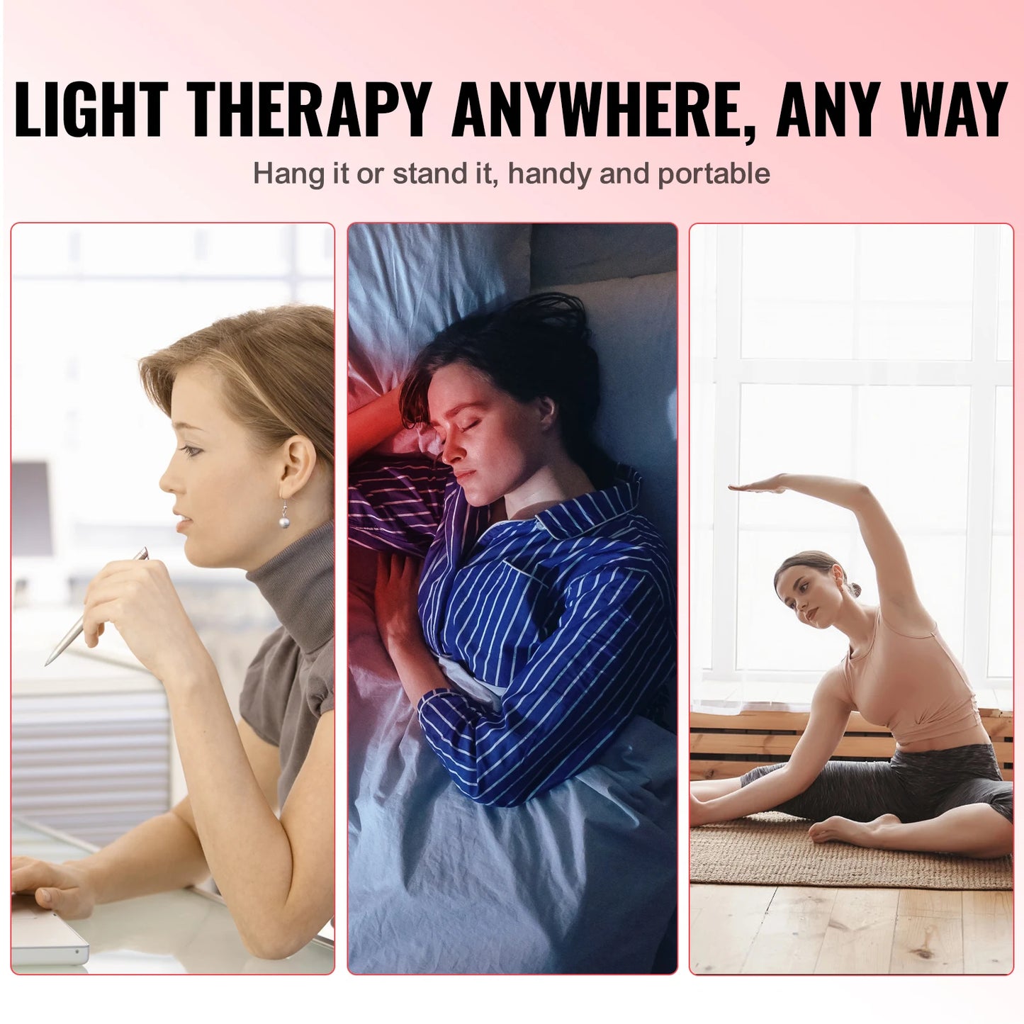 Dual LED Illumination Therapy Panel For Body And Face