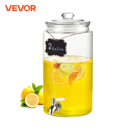 VEVOR Beverage Dispenser 2 Gallon with Stainless Steel Spigot