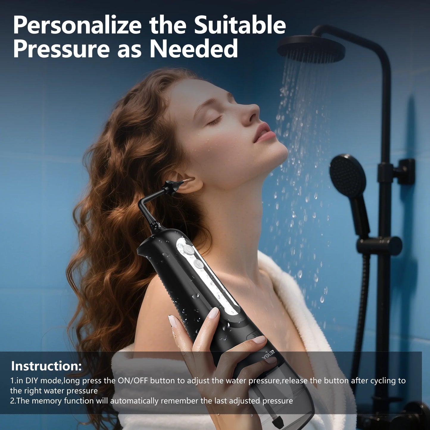 Ear Wax Removal Tool, Electric Ear Irrigation Flushing System, Water Powered with 4 Pressure Modes,8 Reusable Replacement Tips