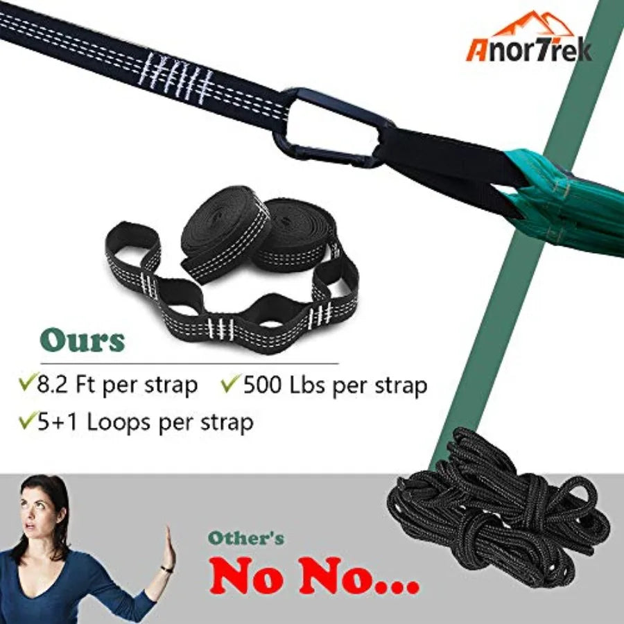 Camping Hammock with Mosquito Net Double Single Lightweight Portable Hammocks with Tree Straps Parachute Hammock for Camping Ba