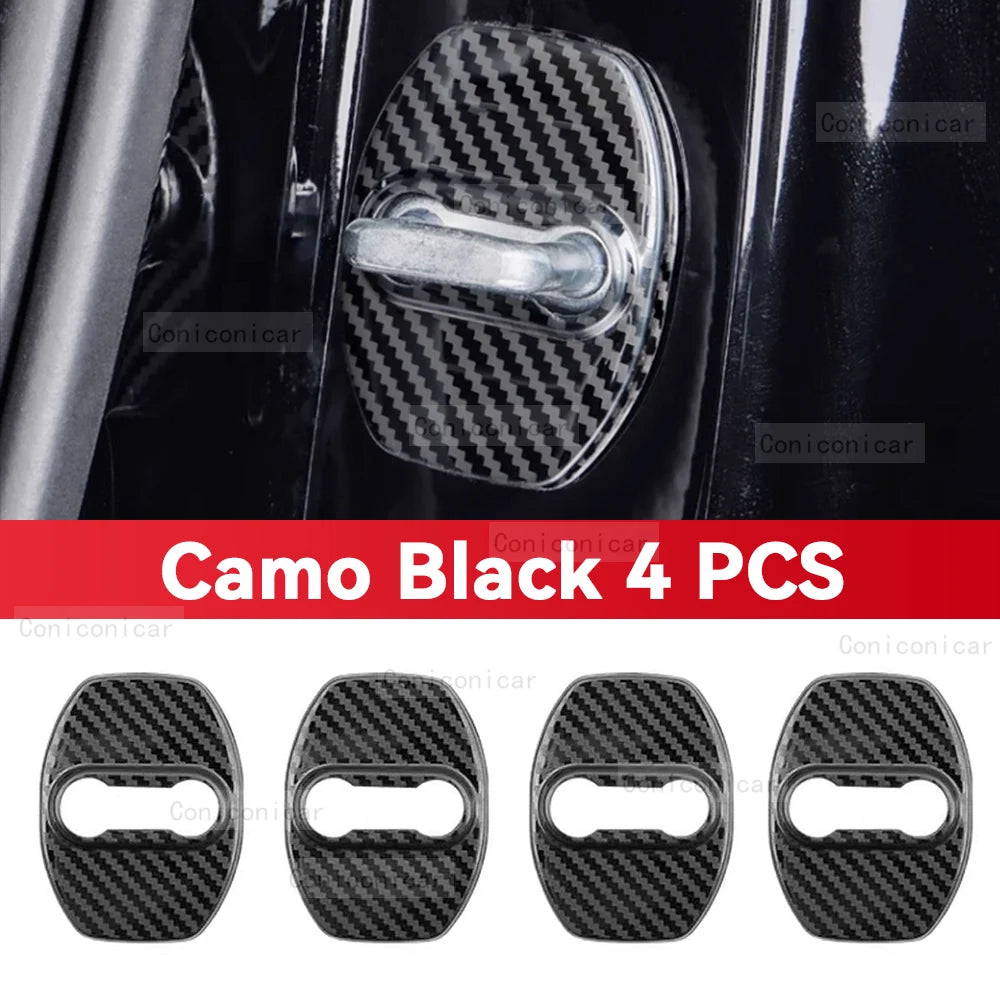 For BAIC BJ30 2024 2025 Auto Car Door Lock Buckle Cover Latch Anti Rust Protect Stainless Steel Accessories Decoration