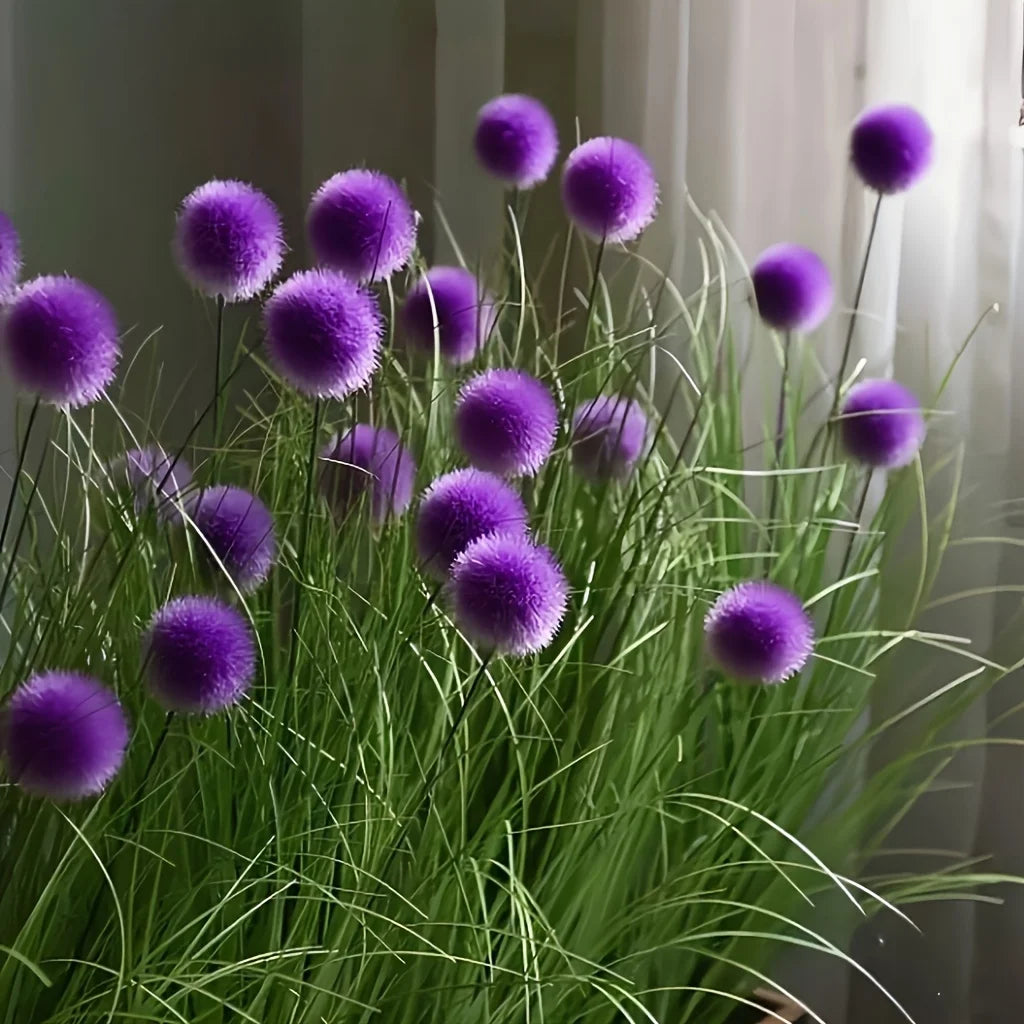 Artificial Bulbous Grass Plants for Home and Event Decor