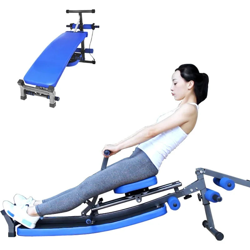Rowing machine foldable sit-up board abdominal exercise machine multi-functional fitness equipment