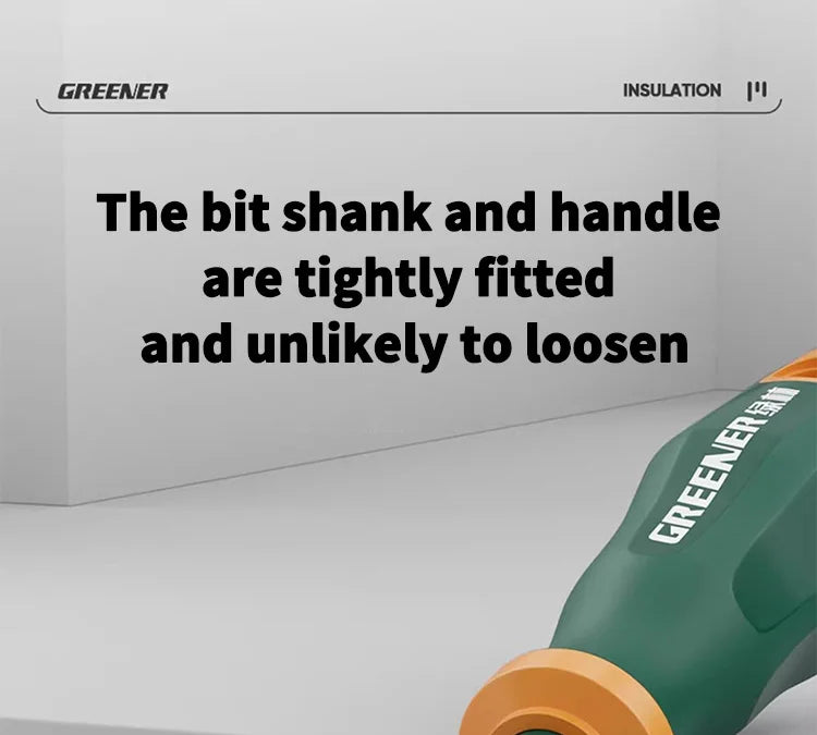 GREENERY Insulated Electrician Screwdriver Current-Isolate Phillips Flat Driver Magnetic Slotted Cross Screwdrivers for Repair