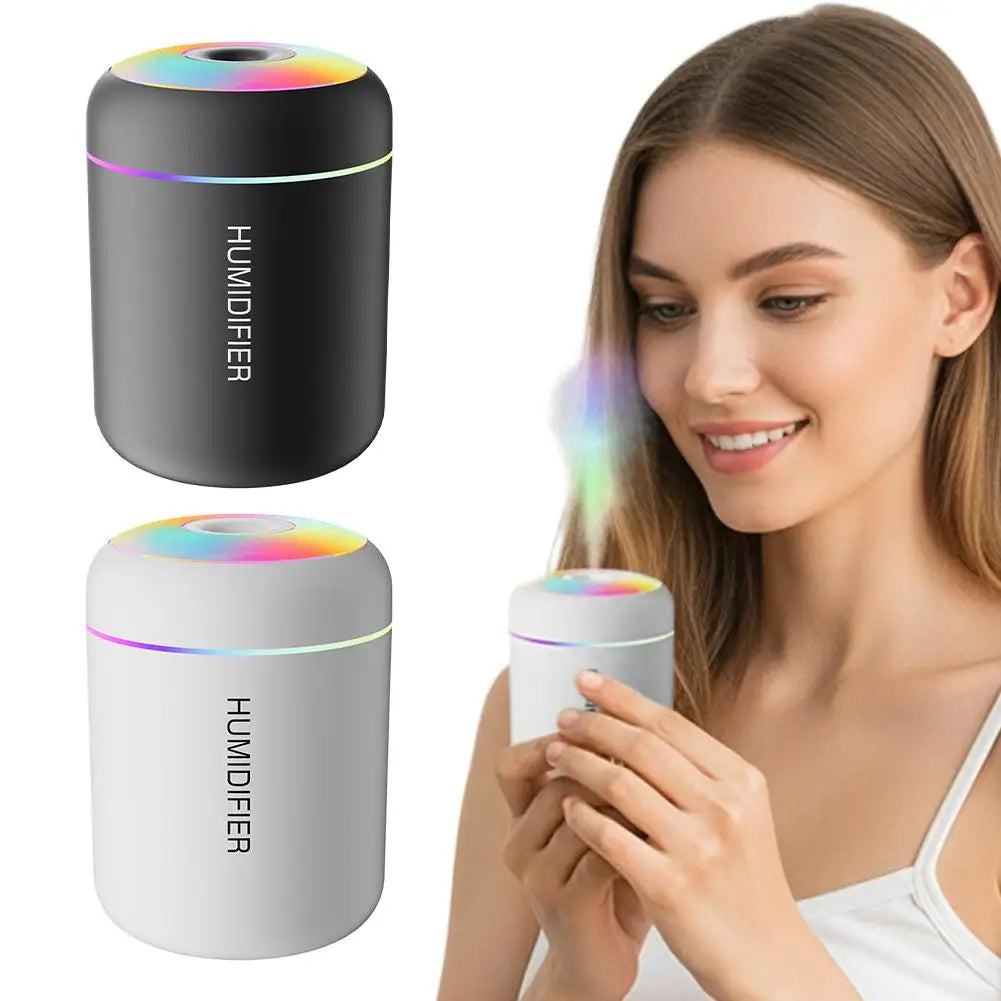 Mini Humidifier Humidification 7-color Breathing Ambient Light Aroma Diffuser Essential Oil Purifier Mist For Car Home Bedroom