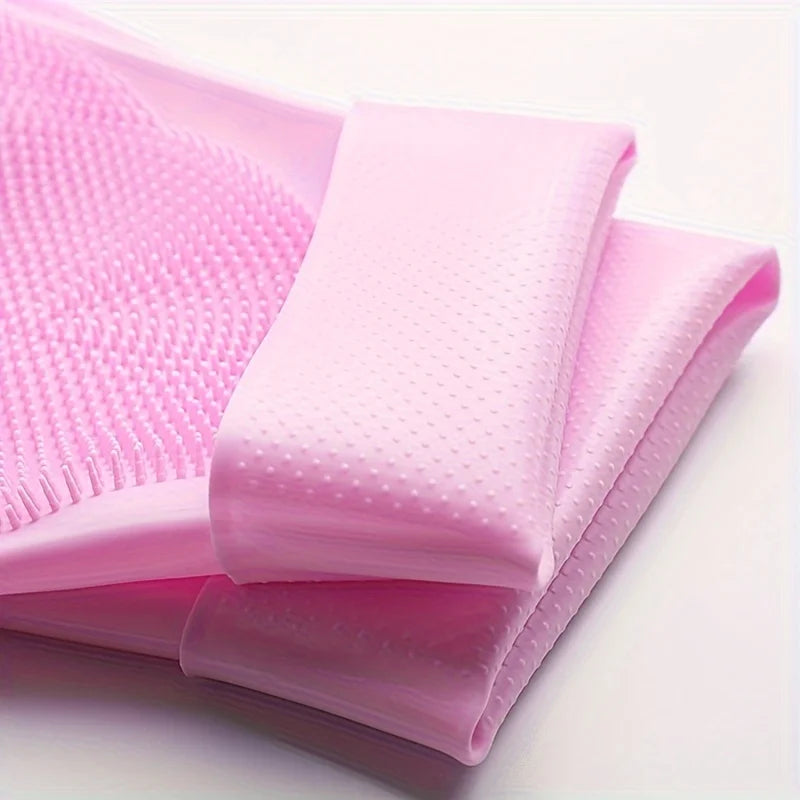1 Pair Silicone Dishwashing Gloves Multifunctional Household Gloves Cleaning Kitchen Cleaning Heat Insulation Magic Gloves