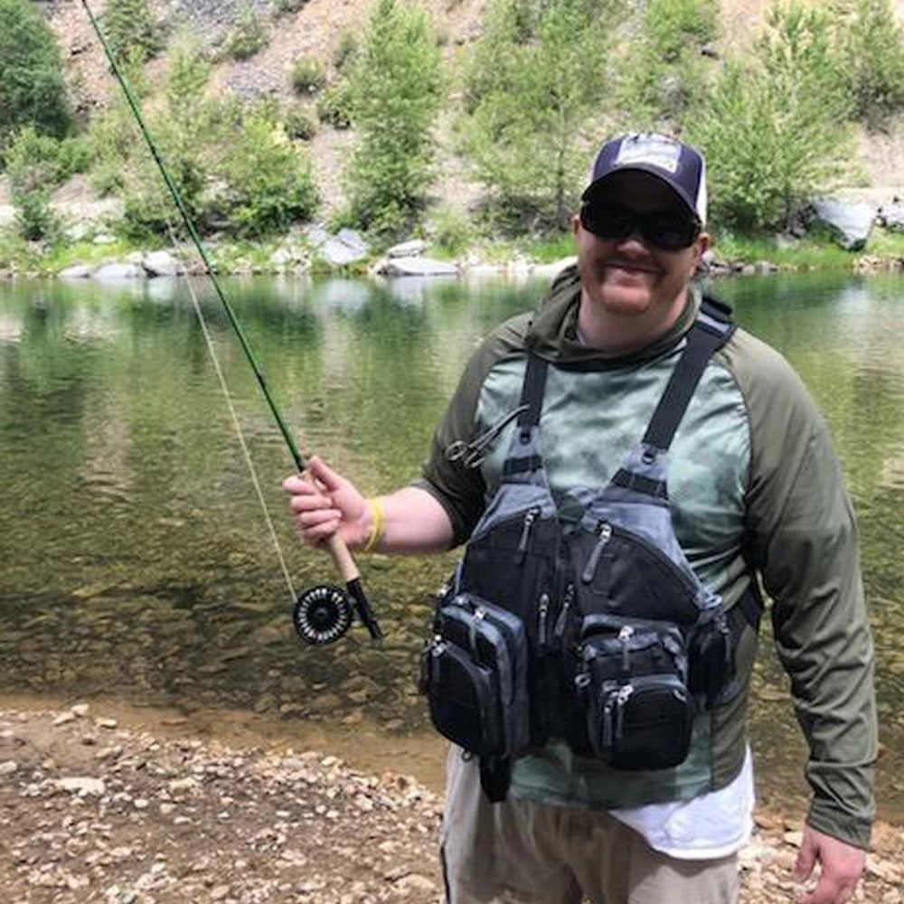 Fly Fishing Vest for Men Women, Comfortable Adjustable Fishing Vest with Multi-Pockets