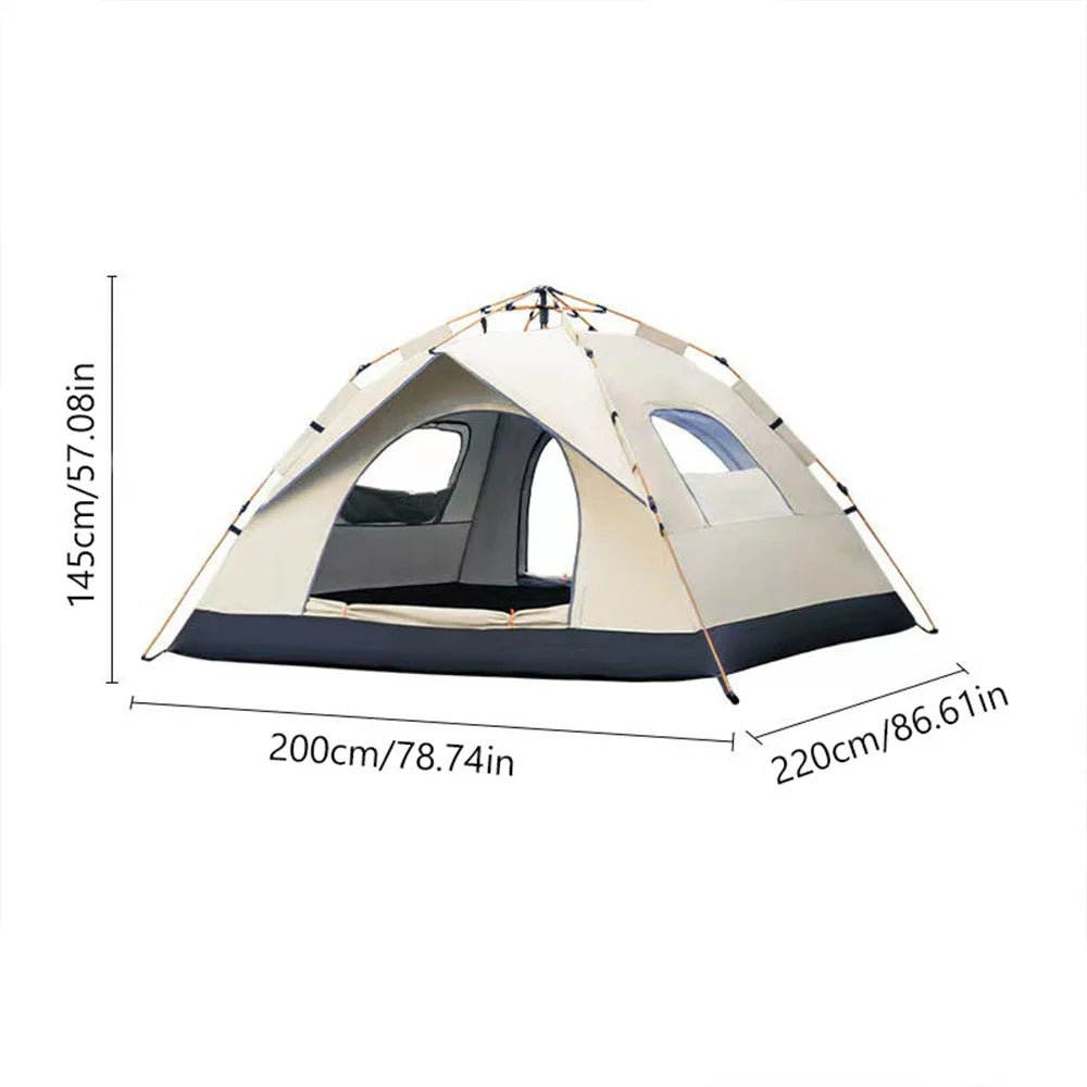 Automatic Quick Opening Camping Tent With Dual Doors